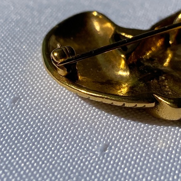 Metropolitan Museum of Art MMA Pahma Gold Frog Brooch Vintage Rare - Picture 5 of 13